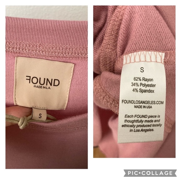 Blush Pink Long Sleeves Top Sweater Small - Picture 4 of 5